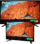 TV LED 32″ Philco PTV32C30D HD com Conversor Digital 2 HDMI 1 USB 60Hz – Preta