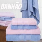 Jogo de Toalhas Banhão Sisa Algodão Marília – 4 Peças