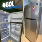 Geladeira/Refrigerador Samsung Frost Free Inverter – Duplex Inox Look 460L PowerVolt Evolution RT46