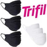 Kit com 3 Máscaras Caneladas em Microfibra Sem Costura, Trifil