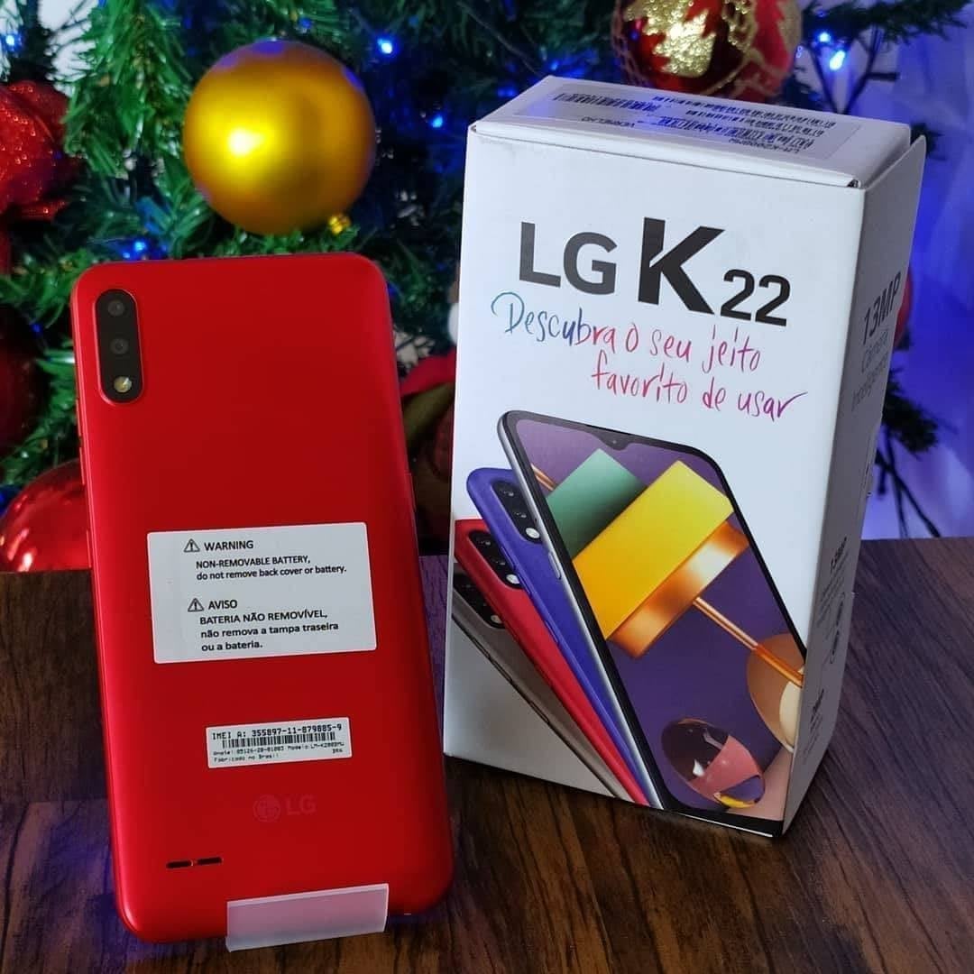 Smartphone LG K22+ Titan - Câmera Dupla (13MP + 2MP)
