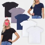 Kit Camiseta Volare Básica Feminina 5 Peças