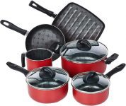 Conjunto de Panelas, Chilli, Pacote de 5, Cereja, Brinox