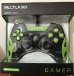 Controle Gamer Ps3/pc Preto/verde Js09