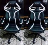 Cadeira Gamer MX1 Giratória Preto e Branco – Mymax, Mymax, 25.009042, Branco e preto