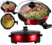 Panela Elétrica Multifuncional Vermelho, 220V, Cadence