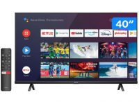 Smart TV 40” Full HD LED TCL S615 VA 60Hz – Android Wi-Fi e Bluetooth 2 HDMI 1 USB