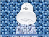 Ducha Fame Super Quattro 5400W Redonda – 4 Temperaturas Branca Multitemperaturas