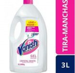 Tira Manchas em Gel Vanish Crystal White 3L para roupas brancas