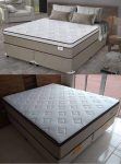 Cama Box Queen (Box + Colchão) Plumatex – Molas Ensacadas 63cm de Altura Ilhéus