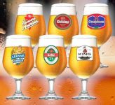 Jogo de Taças de Vidro 380ml 6 Peças – Ruvolo Happy Hour Bélgica