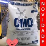 Lava-Roupas Super Concentrado em Pó Lavanderia Omo Perfect White Pro Pacote 4kg, OMO