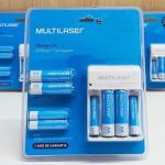 Carregador De Pilhas Multilaser Aa/Aaa+ 8 Pilhas (4 AAA e 4 AA) – CB093, Prata