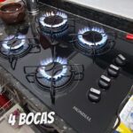 Cooktop a Gás Mondial, 4 Bocas, Bivolt, Preto/Inox – CTG-01