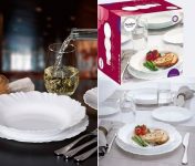 Ap Jantar 16 Pecas Com Copos Petala 430ml Duralex Nadir