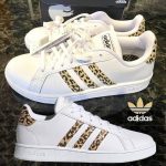 Tênis Infantil Adidas Grand Court Leopardo