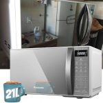 Micro-ondas Panasonic NN-ST27LWRUN – 110V, 21L, Branco, Porta Espelhada