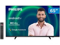 Smart TV 65” 4K UHD D-LED Philips 65PUG7406/78 – Android Wi-Fi Bluetooth Google Assistente