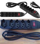 Protetor Eletrônico Intelbras com 5 tomadas EPE 1005 Preto