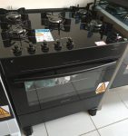 Fogão Atlas Mônaco Top Glass 5 Bocas Preto – Bivolt