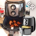 Fritadeira air fry, Jumbo inox Pfr06pi, 5.5L, Preto, 110v, Philco