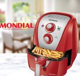 Fritadeira a Ar MONDIAL, Family Inox Red – 4L, 127V, 1500W – AFN-40-RI