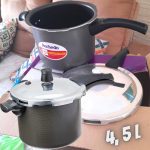 Panela de Pressão Rochedo Rochedo Turbo Top Cinza texturizado