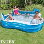 Piscina Familiar com Assentos Intex 882 L
