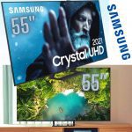 Smart TV Samsung Crystal UHD 4K 55AU9000 Design Slim Som em Movimento Virtual Visual Sem Cabos 55