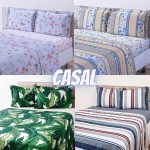 Jogo De Cama Casal Percal 180 Fios 4 Peças – Casa & Conforto