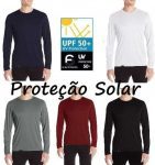 Camiseta Proteção Solar Permanente UV50+ Tecido Gelado – Slim Fitness