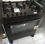 Fogão 5 Bocas Atlas Preto – Acendimento Automático Tropical Glass
