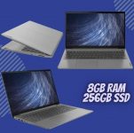 Notebook Lenovo Ultrafino IdeaPad 3 Ryzen 7 5700U 8GB 256GB SSD Windows 11 15.6″ 82MF0004BR Prata