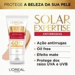 Protetor Solar Facial L’Oréal Paris Solar Expertise Antirrugas Com Cor FPS 60, 40g