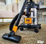 Aspirador de Pó e Água WAP GTW INOX 12 1400W 12 Litros 160 mbar Barril Aço Inox com Soprador 127V