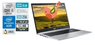 NOTEBOOK ACER 15.6″ A515-54-557C I5-10210U 4GB 256SSD LINUX