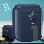 Fritadeira Air Fryer Sem Óleo Midea AZUL 3,0L 127V