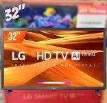 Smart TV LED 32″ HD LG 32LM621CBSB.A, 3 HDMI, 2 USB, Bluetooth, Wi-Fi, Active HDR, ThinQ AI
