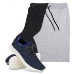 KIT 2 Bermudas Masculina Moletom Conforto + Tenis Masculino Academia YZI