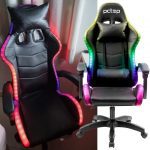 Cadeira Gamer PCtop Starlight RGB R1005 – Preta