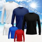 Kit 3 Camiseta Masculina Rony Versátil Manga Longa Segunda Pele Proteção Solar UV 50+