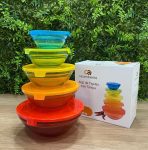 Tigelas com Tampas Coloridas 5 peças – Casambiente