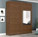 Guarda-roupa Casal com Espelho 2 Portas de Correr – 3 Gavetas Henn Zambezy