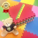 Kit 6 Tatame Tapete Loja da Maria EVA 50x50x2cm 20mm Cores Unissex