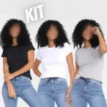 Kit Camiseta Hering Básica Feminina 3 Peças