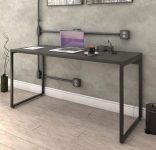 Escrivaninha Trevalla Kuadra Me150-E10 Industrial 150cm Preto Onix