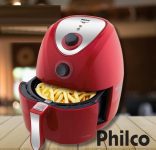 Fritadeira Elétrica Air Fry Saúde PH3L Philco Inox 4,4L – Vermelha