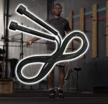 Corda de Pular Muvin Basics Tamanho Ajustável em PVC – Corda de Saltos Com Velocidade Para Treino Funcional – Exercícios – Crossfit – Academia – Tamanho Máximo 3,15 Metros – Várias Cores