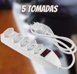 Protetor Eletrônico Intelbras com 5 tomadas EPE 1005 Branco
