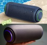 Caixa de Som Portátil LG Xboom Go PL5 Meridian, Bluetooth, Surround, 18 Horas Bateria, IPX5, Comando de Voz, Preto – 20W